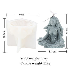 Estatua de diosa del bosque para decoración del jardín para <span class=keywords><strong>mujer</strong></span>, molde de silicona para vela corporal, Luna, Luna, Nymph, arte de yeso femenino - Product Image 6