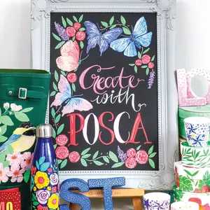 Ensemble de marqueurs de peinture UNI <span class=keywords><strong>POSCA</strong></span> à pointe moyenne PC-5M de 8 couleurs, marqueurs <span class=keywords><strong>Posca</strong></span> avec pointes réversibles pour l'artisanat d'art DIY - Product Image 6