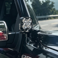 Support de fixation pour éclairage de montant A de haute qualité pour Ford Raptor F150, montage de projecteur LED sans perçage pour Ford F-150 Gen 1 Gen 2 Gen 3, 1 paire