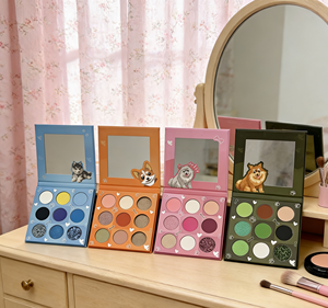 Palette <span class=keywords><strong>de</strong></span> fards à paupières imperméables 9 couleurs satinées et chatoyantes sur le thème des animaux – Haute pigmentation, format voyage pour les amateurs <span class=keywords><strong>de</strong></span> maquillage, adaptée aux carnations foncées et claires - Product Image 5