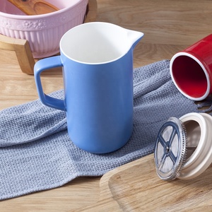 Itop — grande carafe à café en céramique, bouilloire, théière en <span class=keywords><strong>porcelaine</strong></span>, en céramique, avec passoire, 44oz - Product Image 3