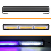 Nouvelle barre lumineuse LED de signalisation pour véhicule de 13 pouces, étanche IP65, rouge/ambre/bleu/blanc, clignotante, fixation par vis pour voitures et camions