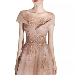 Evening Gown Off The Shoulder A Line Chiffon Floral Print Empire Waist Women's Dress For Events Bridesmaid Hostess Party - Product Image 5