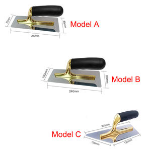 Herramientas de construcción chapadas en oro, acabado de paneles de yeso, paletas de yeso, masilla de hormigón, paleta de yeso Tig de acero inoxidable - Product Image 3