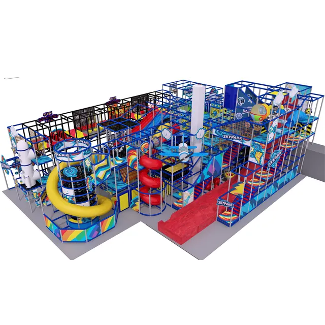 Sky maßge schneiderte Indoor-Spielplatz große Tunnel rutsche Kinder Indoor-Spielgeräte