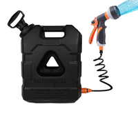 Bidon en plastique de 21 litres, réservoir d'eau, camping-car, camping, stockage, seau portable de 5,5 gallons avec douchette