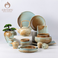 YAYU Hot Fashion Design Hôtel Restaurant Nordic Bleu Assiettes Porcelaine Sushi Steak Vaisselle Céramique Assiette Ronde Plats