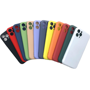 Custodia per telefono in <span class=keywords><strong>silicone</strong></span> liquido per <span class=keywords><strong>Apple</strong></span> 16/15/14 Pro Max, <span class=keywords><strong>iPhone</strong></span> 13/12/<span class=keywords><strong>11</strong></span>, <span class=keywords><strong>cover</strong></span> protettiva anti-caduta in TPU con foro di precisione per X/XR - Product Image 1