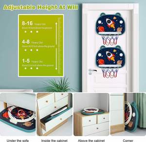 Aro de Baloncesto Infantil para Interiores con Diseño de Astronauta - Product Image 3