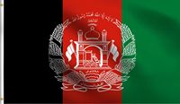 Drapeau national afghan imprimé en polyester 100 %, 3x5 pieds, vente en gros, nouveau