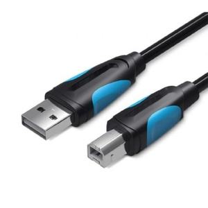 Cable USB - cable USB 2.0 tipo B macho a macho, 480 Mbps, longitud 8 m, color negro, ideal para impresoras y dispositivos USB. - Product Image 1