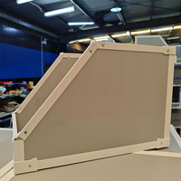 Conteneur industriel écologique à façade inclinée, type tote, avec panneaux creux en PP, pour stockage en entrepôt, boîte de séparation pour étagère médicale