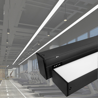 Suspension sans cadre lien sans couture bureau Led lumière linéaire lampe 36w 40w sans cadre led suspension