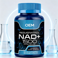 Compléments OEM Ultra Liposomal NAD+ Resvératrol, capsules amplificatrices de NAD+, zinc, sélénium, favorisent la santé cellulaire et la croissance des cheveux