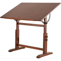 Table de dessin d'artiste en bois de pin massif multifonctionnelle réglable en hauteur et en angle