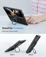 Samsung Galaxy Z Fold 5 Case Screen Case Magnetic Ring Stand Portable Shockproof Samsung Phone Cases
