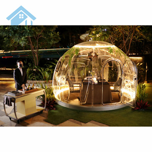 Starry Transparent <b>Tent</b> Outdoor Pavilion with Red Polycarbonate <b>Dome</b> Hotel Net Garden Leisure Arbours Pergolas - Product Image 6