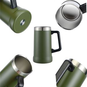 Chope à bière en acier inoxydable de 24 oz, isolée sous vide, réutilisable, qualité alimentaire 304, accessoires de bar, cadeau pour les amateurs de bière, ASM33 - Product Image 3