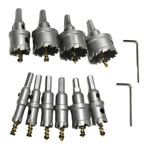 12pcs TCT Carbide Hole <b>Saw</b> Set in Aluminum Box Stainless Steel <b>Metal</b> Plate Enlarging Tool for Machine Tools - Product Image 2