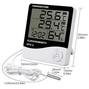 Digital Indoor/Outdoor Thermometer Hygrometer with LCD Display Humidity &amp; <strong>Temperature</strong> <strong>Monitor</strong> for Humidors, Incubators, Home - Product Image 5