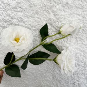 Venta al por mayor de flores artificiales de seda pura Lisianthus realista <span class=keywords><strong>Eustoma</strong></span> <span class=keywords><strong>Grandiflorum</strong></span> para la decoración de la boda del hogar - Product Image 2
