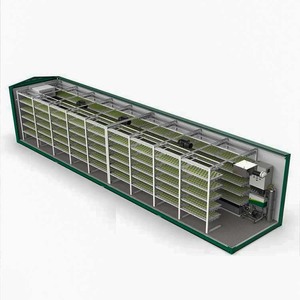 Vertical Hydroponics Indoor Growing Container Farm Full Climate Control For Leafy Greens Vegetable Cultivation - Product Image 1