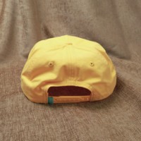 Nouvelle casquette de baseball jaune fine avec tissu à carreaux, logo de marque personnalisé, visière incurvée, pare-soleil, réglable