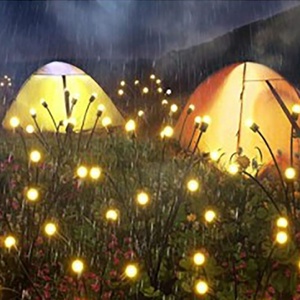 Balancement 6/8/10 LED <span class=keywords><strong>solaire</strong></span> luciole <span class=keywords><strong>lampe</strong></span> paysage lumières jardin extérieur étanche vacances lumière déco - Product Image 3