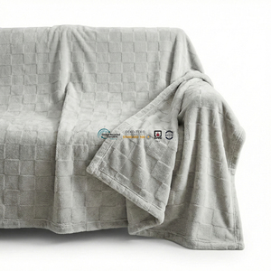 Thickened 3D Jacquard Shu Velveteen Blanket 8kg Style Heavy Warm Fleece Bed <b>Cover</b> for Luxury Hotel Winter Collection - Product Image 1