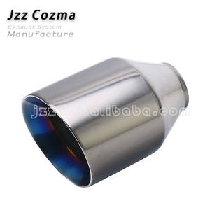 Embout d'échappement universel pour camion, modification, noir, diamètre de 2 à 4 pouces, découpe de 5,91 pouces, longueur totale, sortie simple - Product Image 5