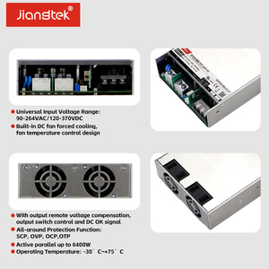 Alimentation industrielle Jiangtek PFP-1600-48 1600W 48V 33.3A haute fiabilité avec PFC, refroidissement forcé, parallèle 6400W DC, signal OK, CE UL - Product Image 6