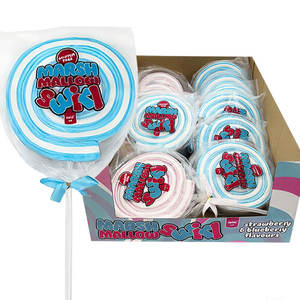 Sucettes géantes à la fraise de 75g, emballées individuellement, en gros du fabricant, bonbons mous, délicieux et sucrés - Product Image 1