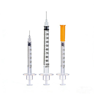 Seringue de sécurité stérile EO 1 ml/0,5 ml/0,3 ml avec aiguilles indolores de calibre 29/30/31 pour la santé animale - Product Image 2