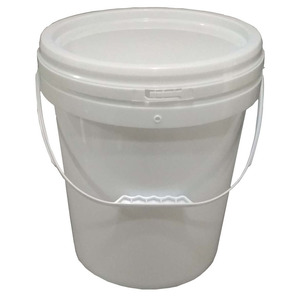Seau en plastique 23L PP avec couvercle pour le stockage de peinture, d'huile et de produits chimiques - Product Image 1