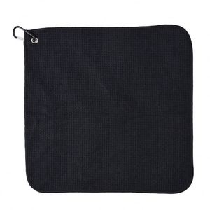 Serviette de sport gaufrée pour le golf - Microfibre à séchage rapide, forme rectangulaire, durable et facile à nettoyer avec crochets, logo personnalisé, jacquard doux - Product Image 1