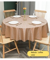 Nappe de salle à manger en PU moderne faite à la main imperméable à l'huile résistant aux taches couverture haut de gamme pour la maison hôtel Restaurant Table lavable