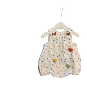 Child Star Circle Toddler Girls Sleeveless Dress Halter Neck High Waist Breathable Polka Dot Heart Applique Princess Dress - Product Image 5