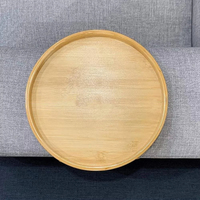 Plateau de canapé portable en bambou, à un niveau, pliable, multifonctionnel, pour le salon, porte-vaisselle