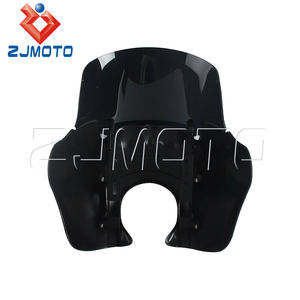 Parabrisas Estilo Club para Faro Delantero de Harley Dyna <span class=keywords><strong>2006</strong></span>-2017 - Compatible con Low Rider/Street <span class=keywords><strong>Bob</strong></span>/<span class=keywords><strong>Fat</strong></span> <span class=keywords><strong>Bob</strong></span> con Soporte Baja Designs LP6 - Product Image 3