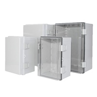 Boîtier de distribution électrique étanche IP67 en ABS PC Fameto M1 - Boîtier extérieur à charnières 110V avec câble d'alimentation à verrouillage multi-facteurs