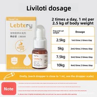 Sirop anti-diarrhéique Pevet pour chiens et chats, soulagement de la toux et de la diarrhée, amélioration de la digestion et de la santé respiratoire