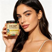 Gummies personnalisées de qualité supérieure à l'extrait de graines de chanvre, soutien énergétique naturel, gommes vitaminées au chanvre puissant, 60 unités, marque EXDOO