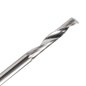 Fresa de flauta única HOZLY, fresas de extremo de carburo, herramienta de corte, brocas de enrutador en espiral, herramientas CNC para aluminio - Product Image 3