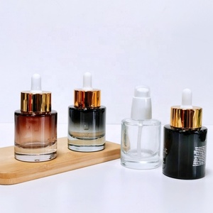 Flacon compte-gouttes en verre de luxe à revêtement couleur unique, 30 ml et 50 ml, pour sérum et lotion cosmétique, avec logo personnalisé – Prix usine - Product Image 2