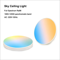 Plafonnier LED à spectre complet Ra98 60W CCT Dimmable 1800K-12000K Ciel artificiel Éclairage Plafonnier