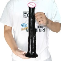 Dildo de Silicona Líquida con Forma de Pene de Caballo Simulado para Masaje y Masturbación Masculina/Femenina, Expansión Vaginal Alternativa SM