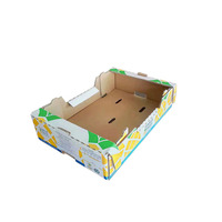 Boîtes en carton ondulé carrées personnalisées, épaisses, pour bananes, bleuets, fruits frais, emballage de cartons d'expédition de fruits