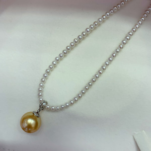 Support de pendentif élégant en or 18 carats poli miroir, style sucette, universel, pour fixation rapide, à monter soi-même, compatible avec toutes sortes de perles - Product Image 4