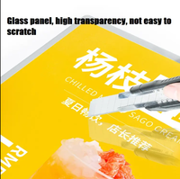 Boîte à lumière LED Bincheng A4 en aluminium, économe en énergie, pour intérieur/extérieur, design ultra-plat mural, noir/argent, publicité de menus