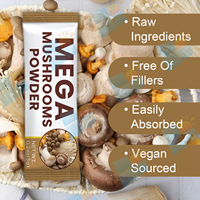SUNI OEM/ODM Marque privée Organique 10-en-1 Formule Complexe Pure Naturelle Méga Champignon Poudre pour Adultes